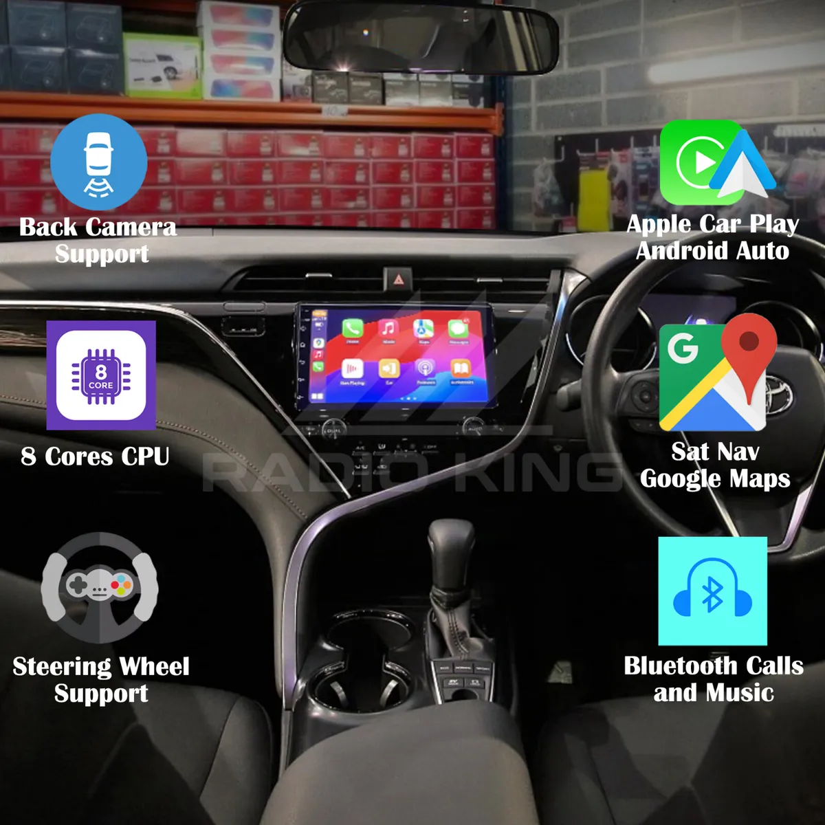 PREMIUM. CARPLAY TOYOTA CAMRY ANDROID AUTO AUDIO - Image 1