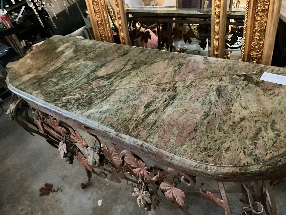 Wrought iron, console table - Image 3