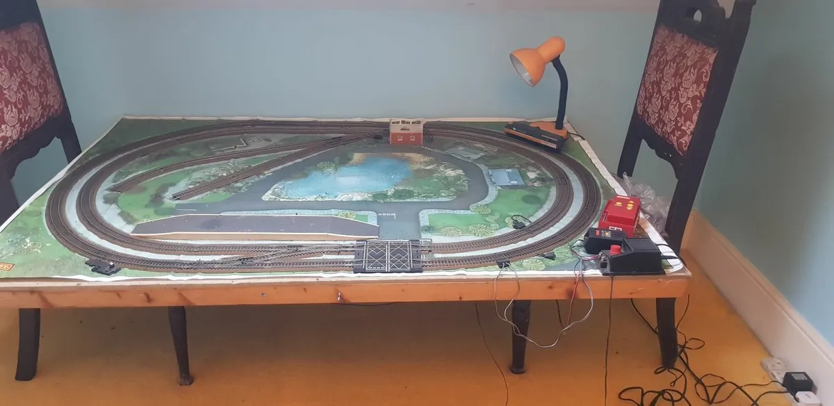 Vintage train set up board - Image 1