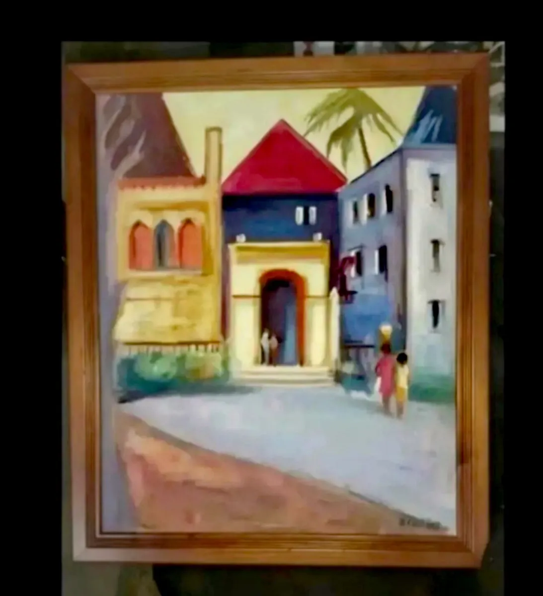 Cheerful oil painting - Image 1