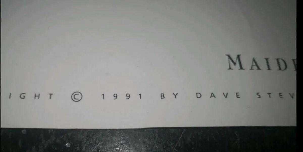 Original Dave Stevens poster Maiden America - Image 3