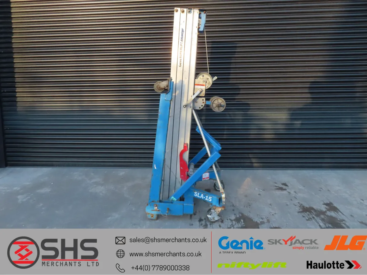 Genie SLA15 Material Push Around Lift CHOICE OF 10 - Image 1