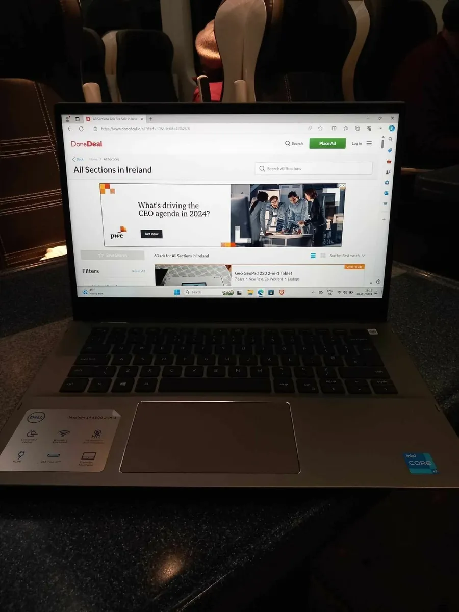 Dell Inspiron 14 5000 Laptop. 2 in 1 touch Win11 - Image 2