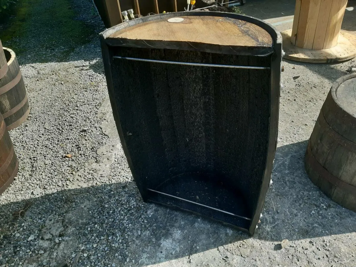 Quarter barrel planters - Image 3