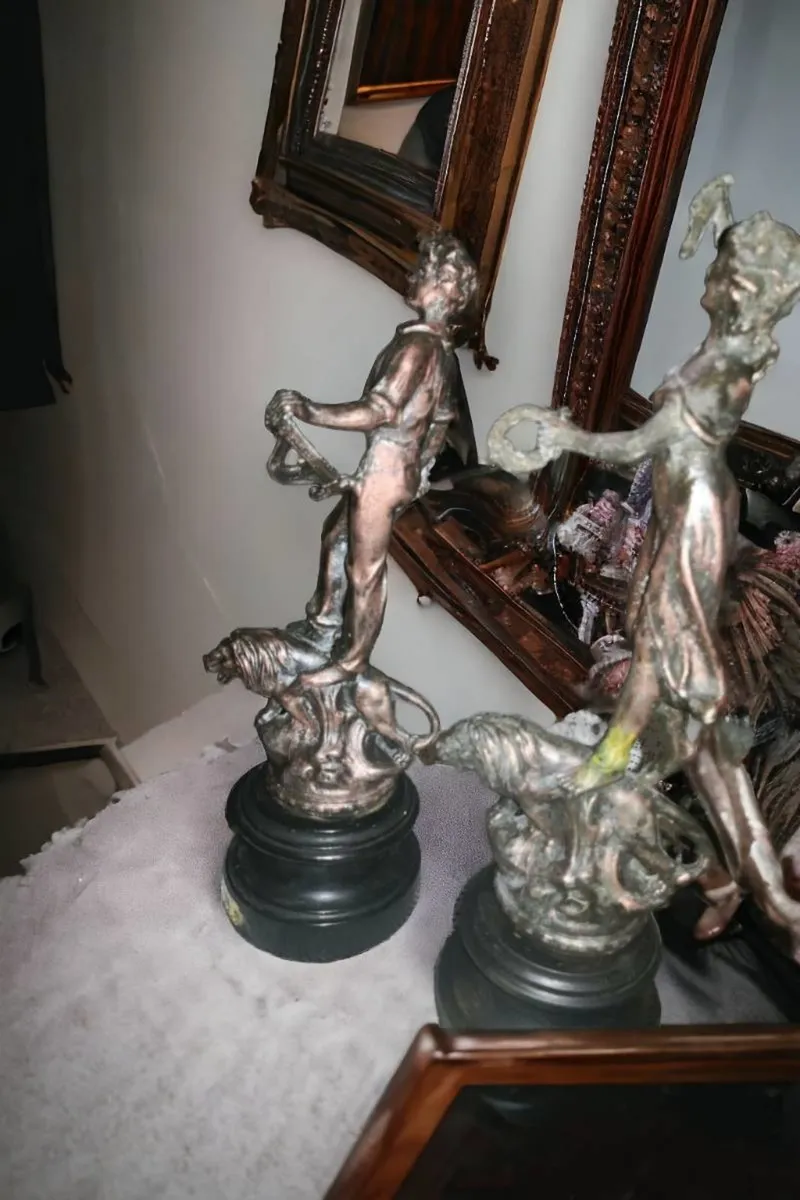 2 antique French starue - Image 2