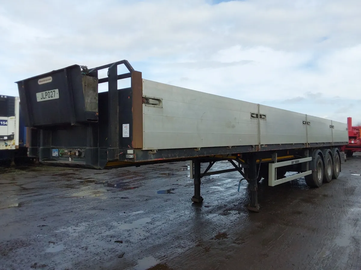 Montracon Dropside Flatbed 2015 Roller Crane Rails - Image 1