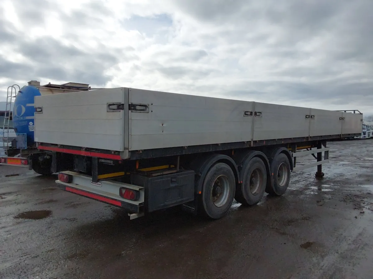 Montracon Dropside Flatbed 2015 Roller Crane Rails - Image 3