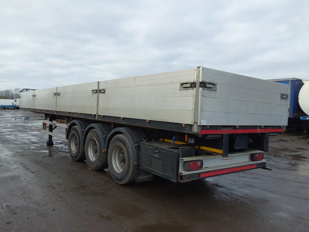 Montracon Dropside Flatbed 2015 Roller Crane Rails - Image 4