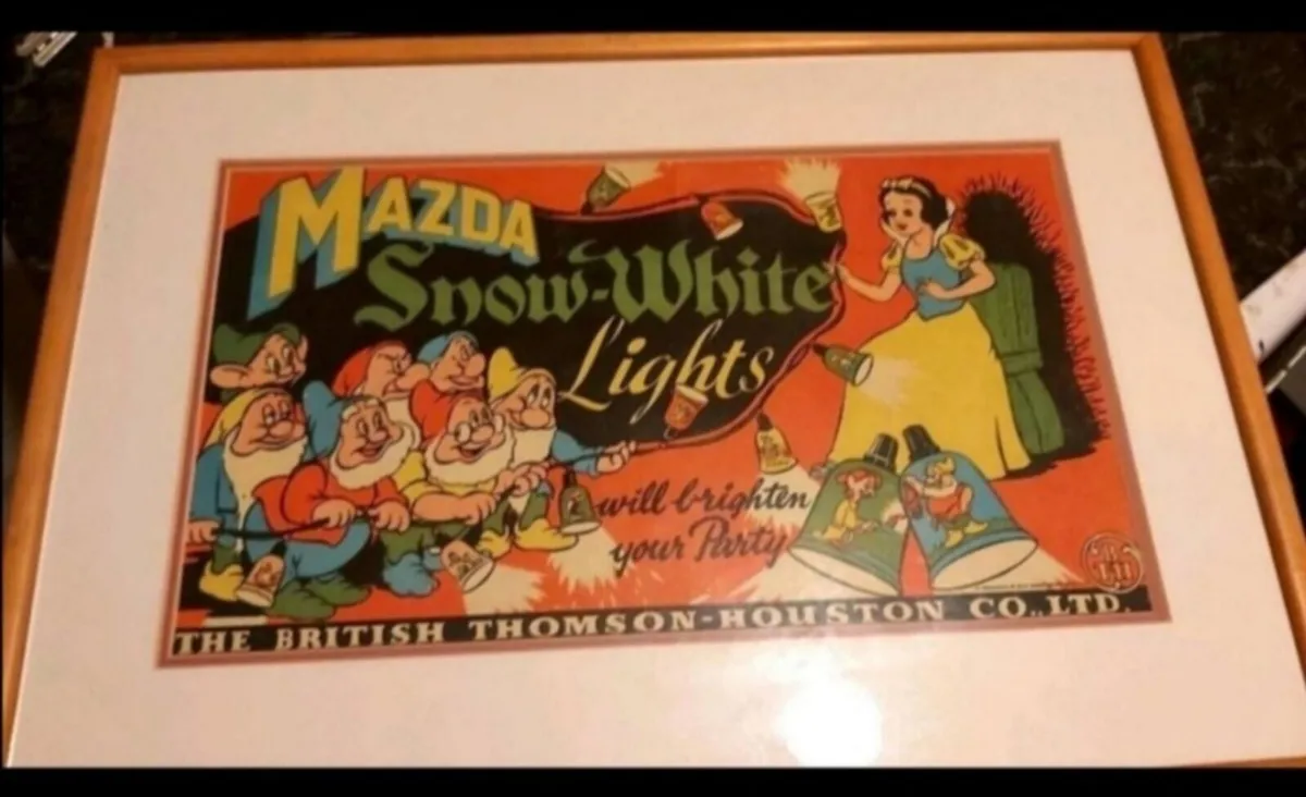 1950 Mazda light poster framed - Image 1