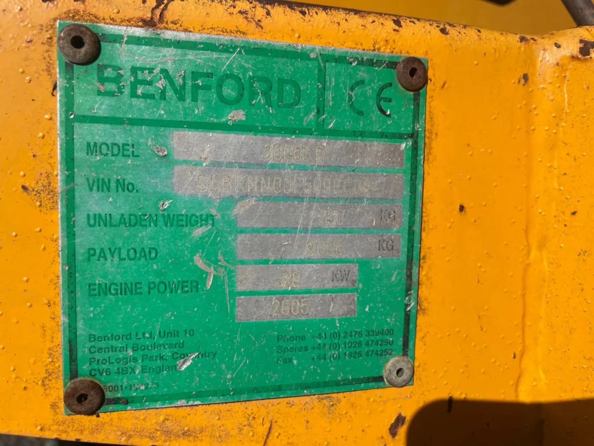 2005 Benford 3 Tonne Dumper - Image 2