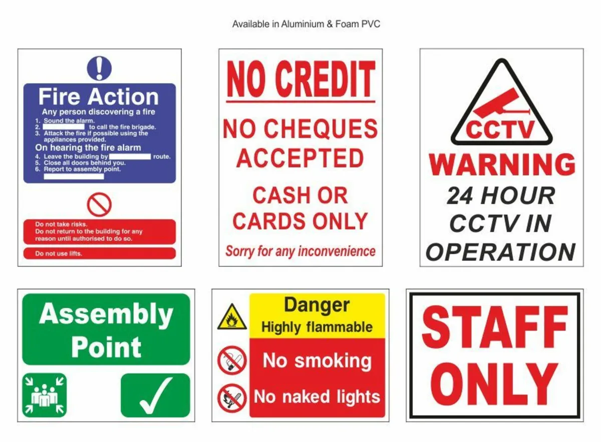 Garage / Workshop Safety Signs - Image 4