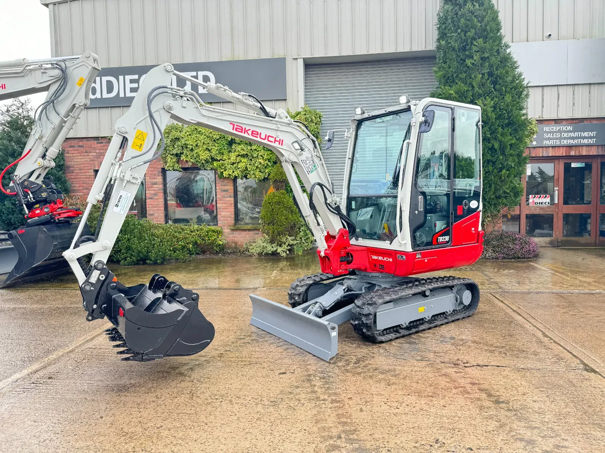 Only £85 p/w - New Takeuchi TB230 - 2.9 Ton Digger - Image 1