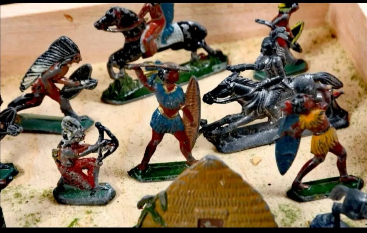 Antique heavy lead toy army 6,5 cm - Image 3