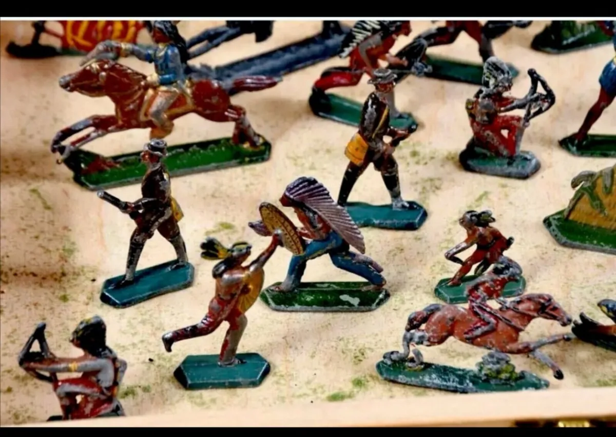 Antique heavy lead toy army 6,5 cm - Image 4