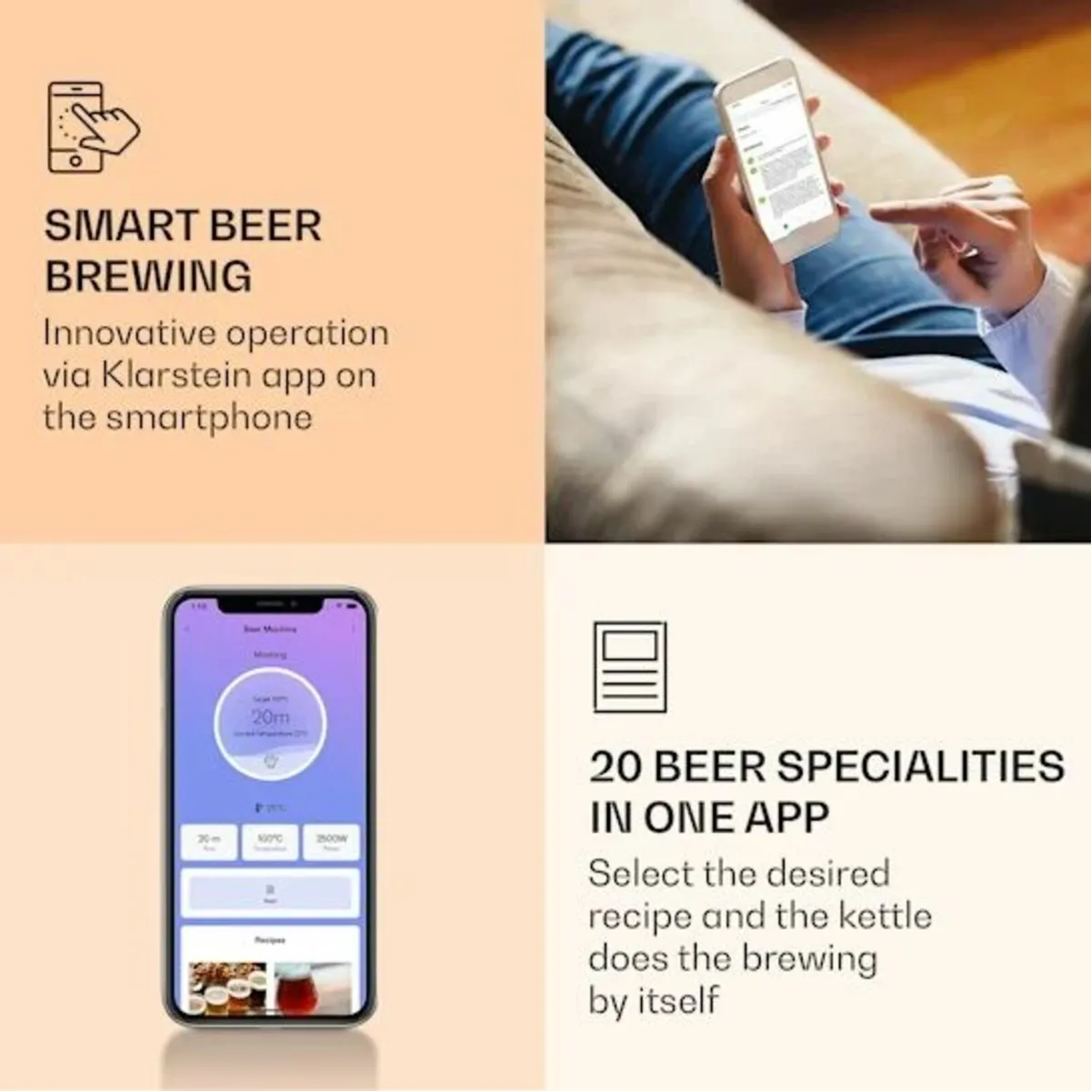 Home-brewed craft beer Brauh 65L machine automatic - Image 3