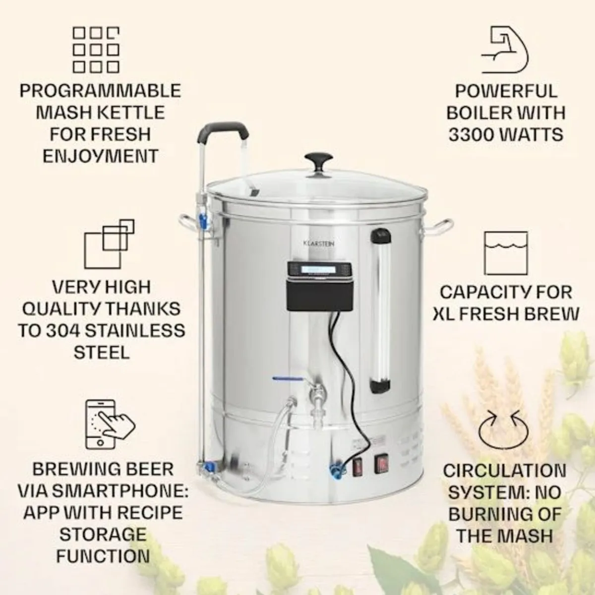 Home-brewed craft beer Brauh 65L machine automatic - Image 4