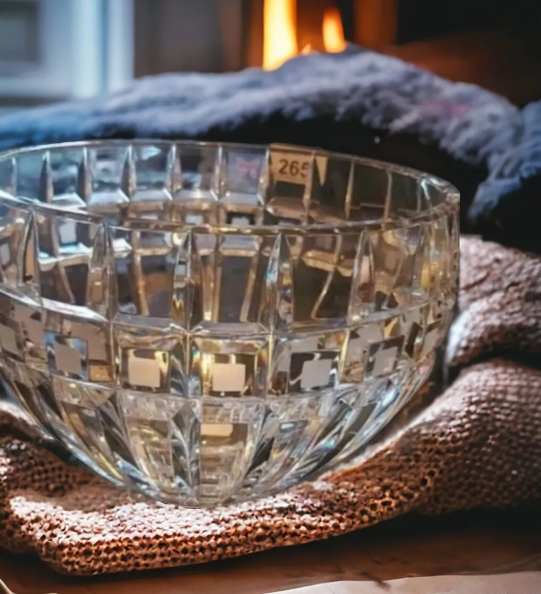 New Waterford marquise quardatra bowl with box - Image 1