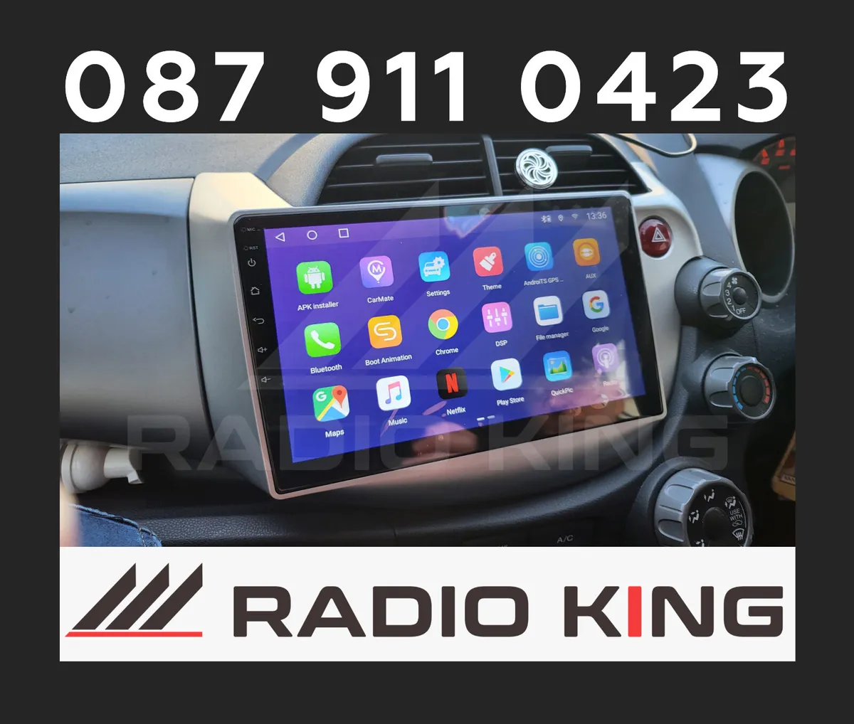 PREMIUM CARPLAY HONDA FIT ANDROID AUTO STEREO - Image 2