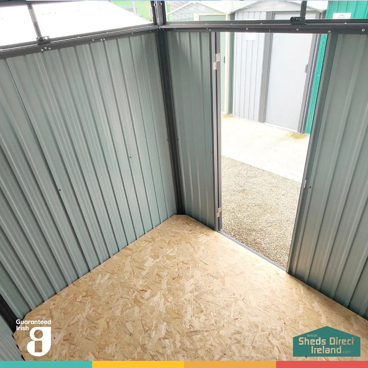 Panoramic Garden Shed 8ft x 7ft shop Soiled - Image 4