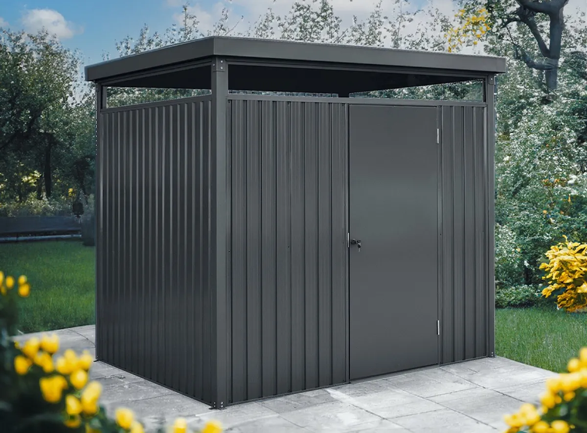 Panoramic Garden Shed 8ft x 7ft shop Soiled - Image 3