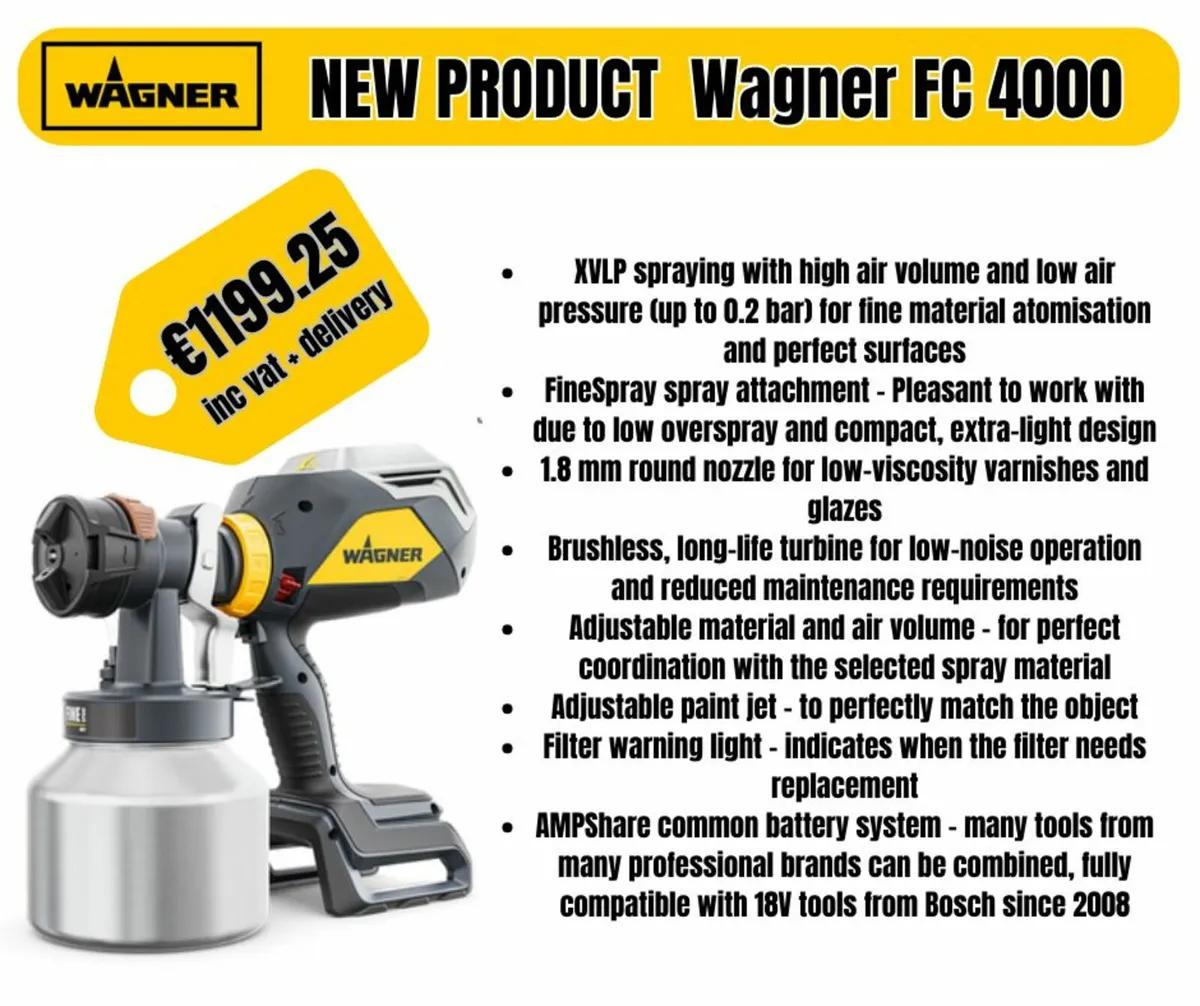 Wagner FC4000 18V Fine Sprayer Battery - Image 4