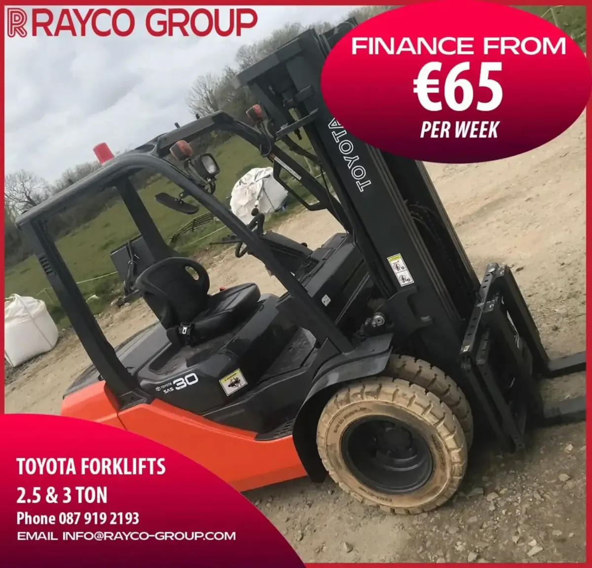 🚜 Own a 2016 Toyota 3 Ton Forklift for Just €45/W - Image 2