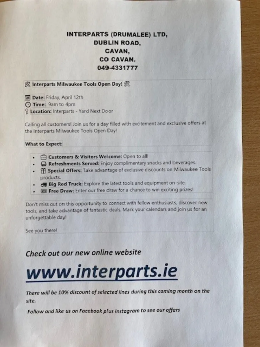 Milwaukee Tools Roadshow Cavan - Image 2