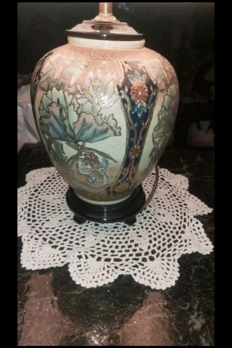 Art Noveau style cloisonne lamp - Image 2