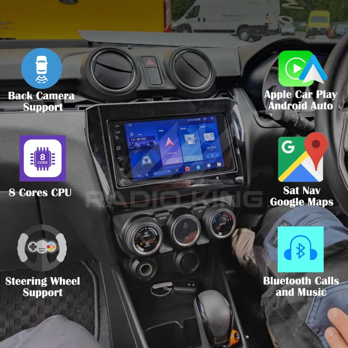 PREMIUM CARPLAY SUZUKI SWIFT ANDROID AUTO STEREO - Image 1