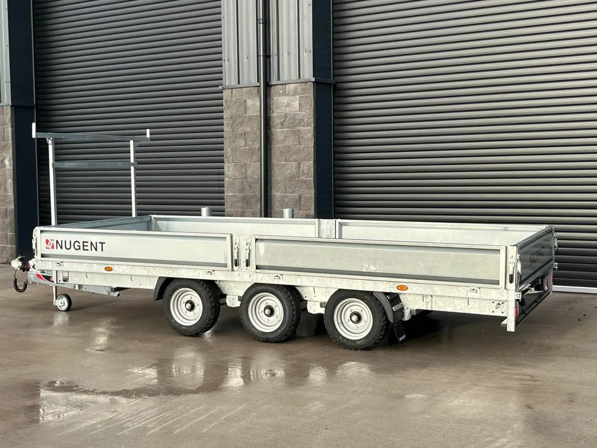 New Nugent F4920T Tri Axle Flatbed Trailer - Image 1