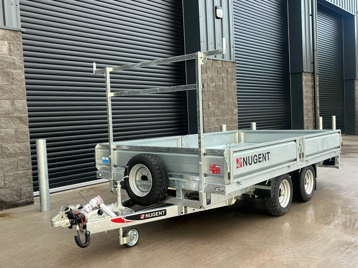 New Nugent F3720H Twin Axle Flatbed Trailer - Image 2