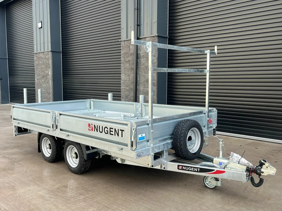 New Nugent F3720H Twin Axle Flatbed Trailer - Image 1