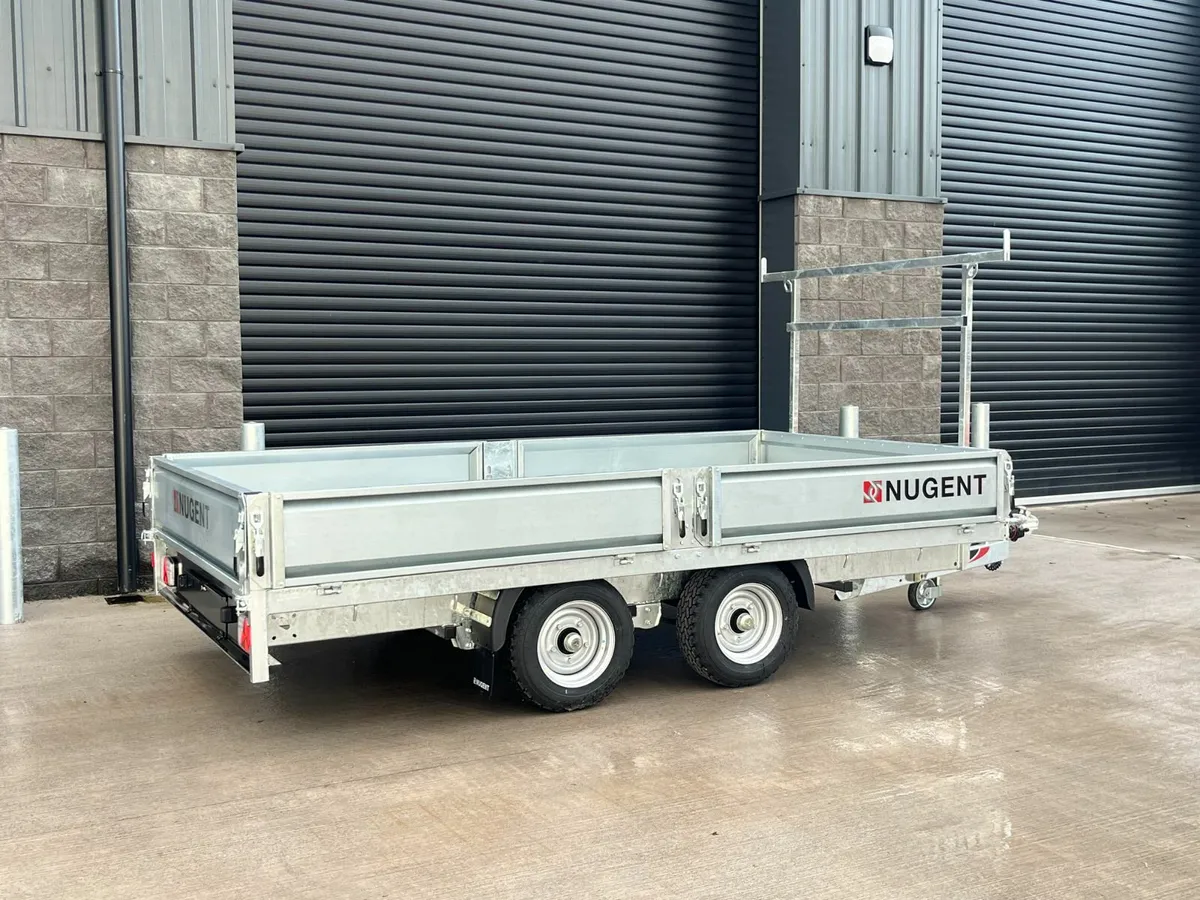 New Nugent F3720H Twin Axle Flatbed Trailer - Image 4
