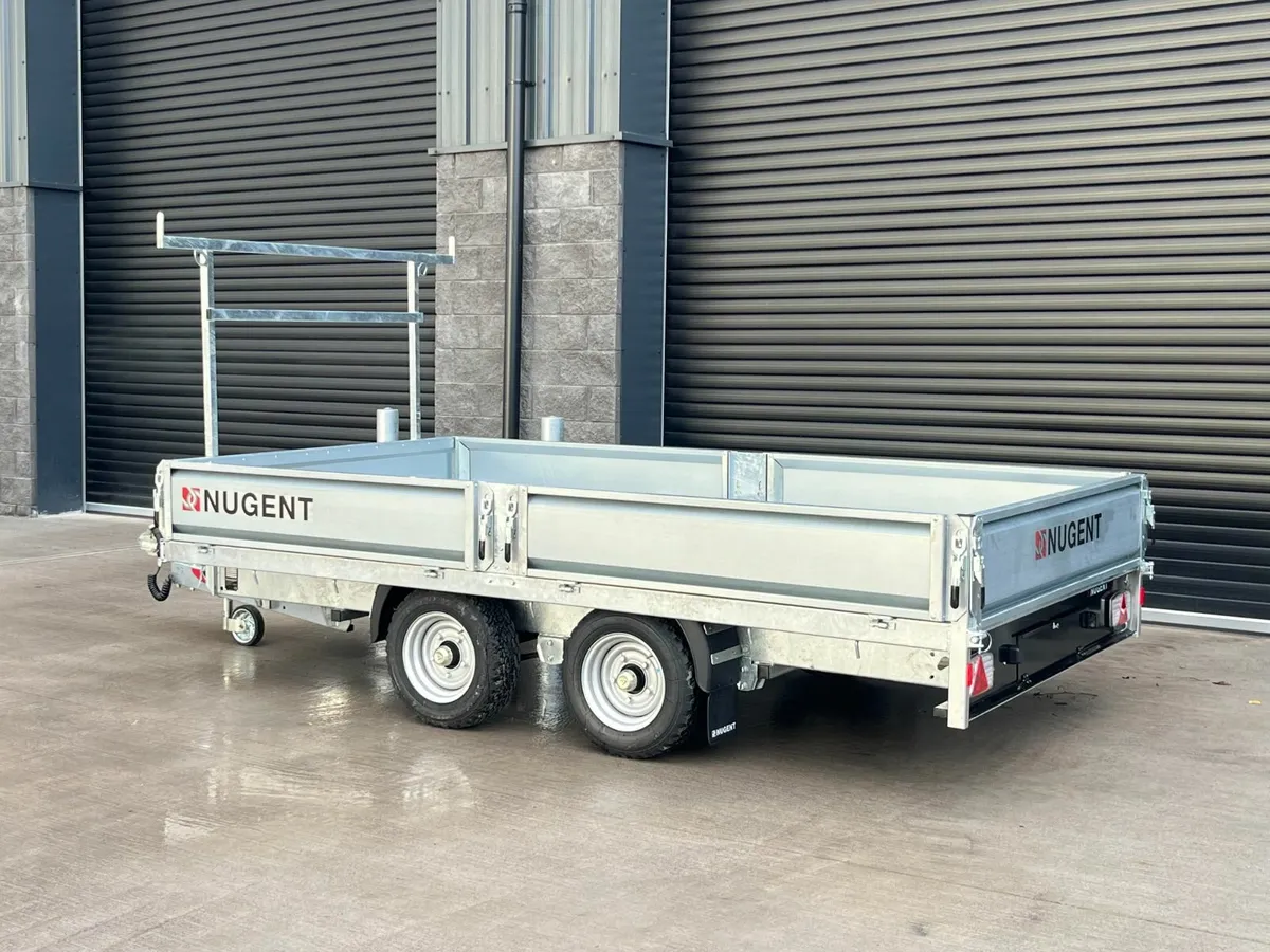 New Nugent F3720H Twin Axle Flatbed Trailer - Image 3