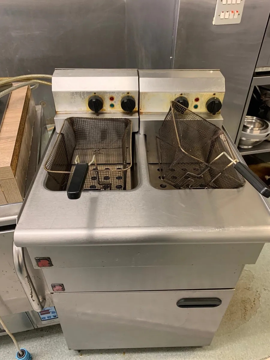 Double Deep oil fryer
