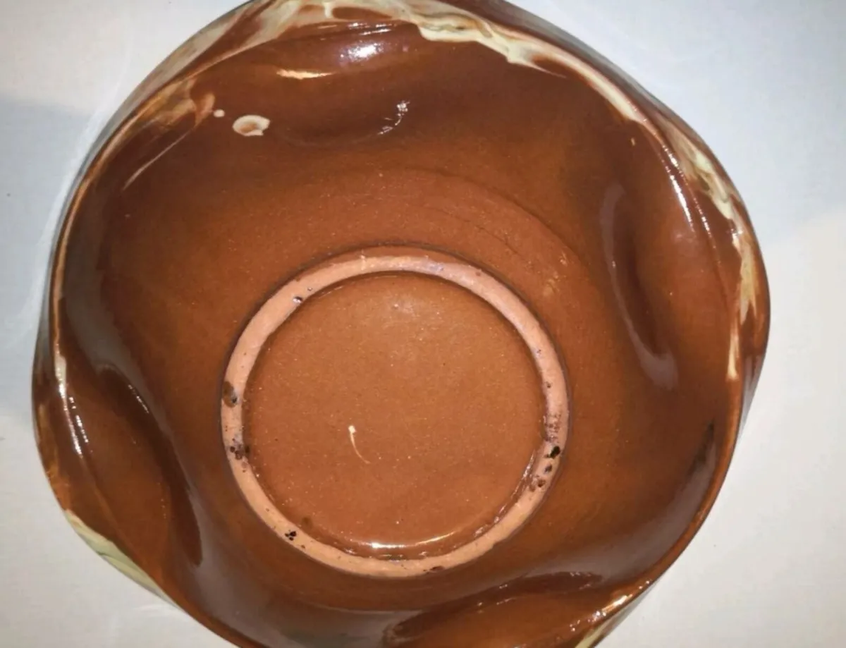 Rare French Jaspe signed bowl - Image 3