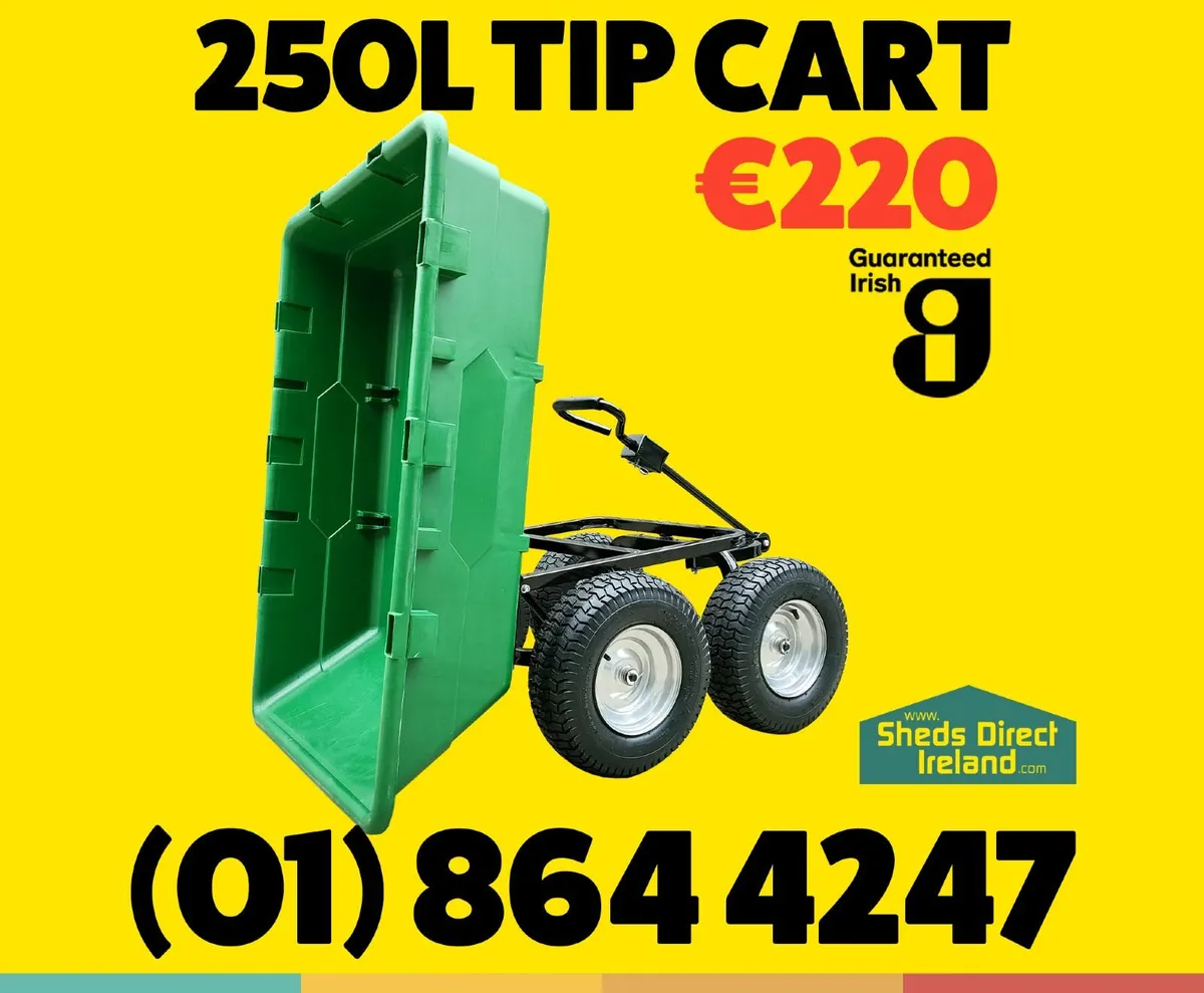 Tipping Garden Cart 250L - Image 1