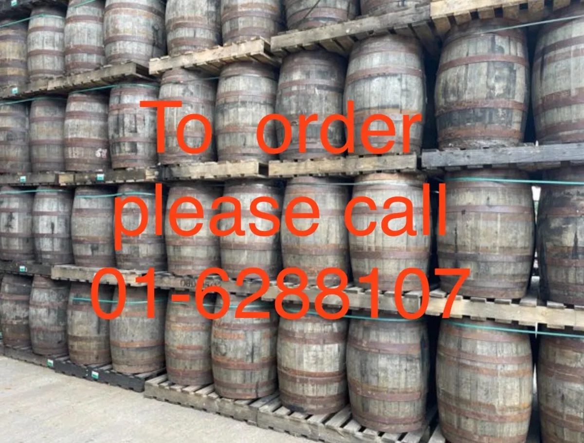 Whiskey oak barrel , Planters, Cleaned barrels etc - Image 4