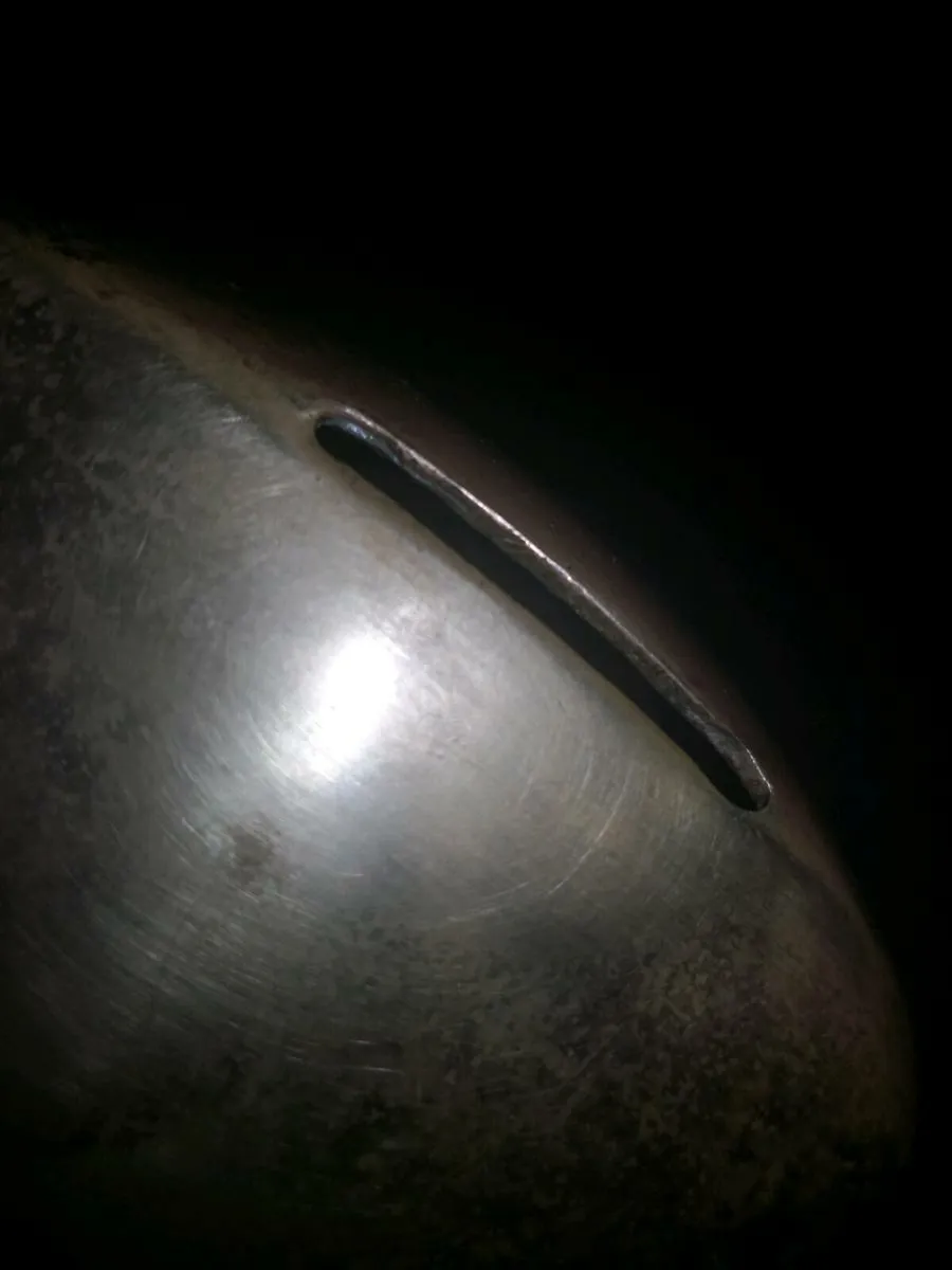 Antique solid brass piggy bank - Image 3