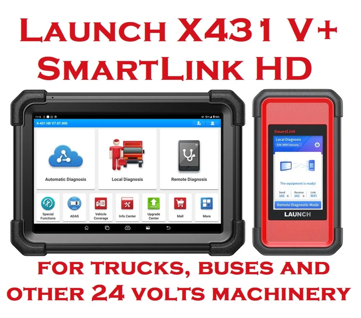 Launch X431 V+ SmartLink HD Trucks Only, No Cars - Image 1