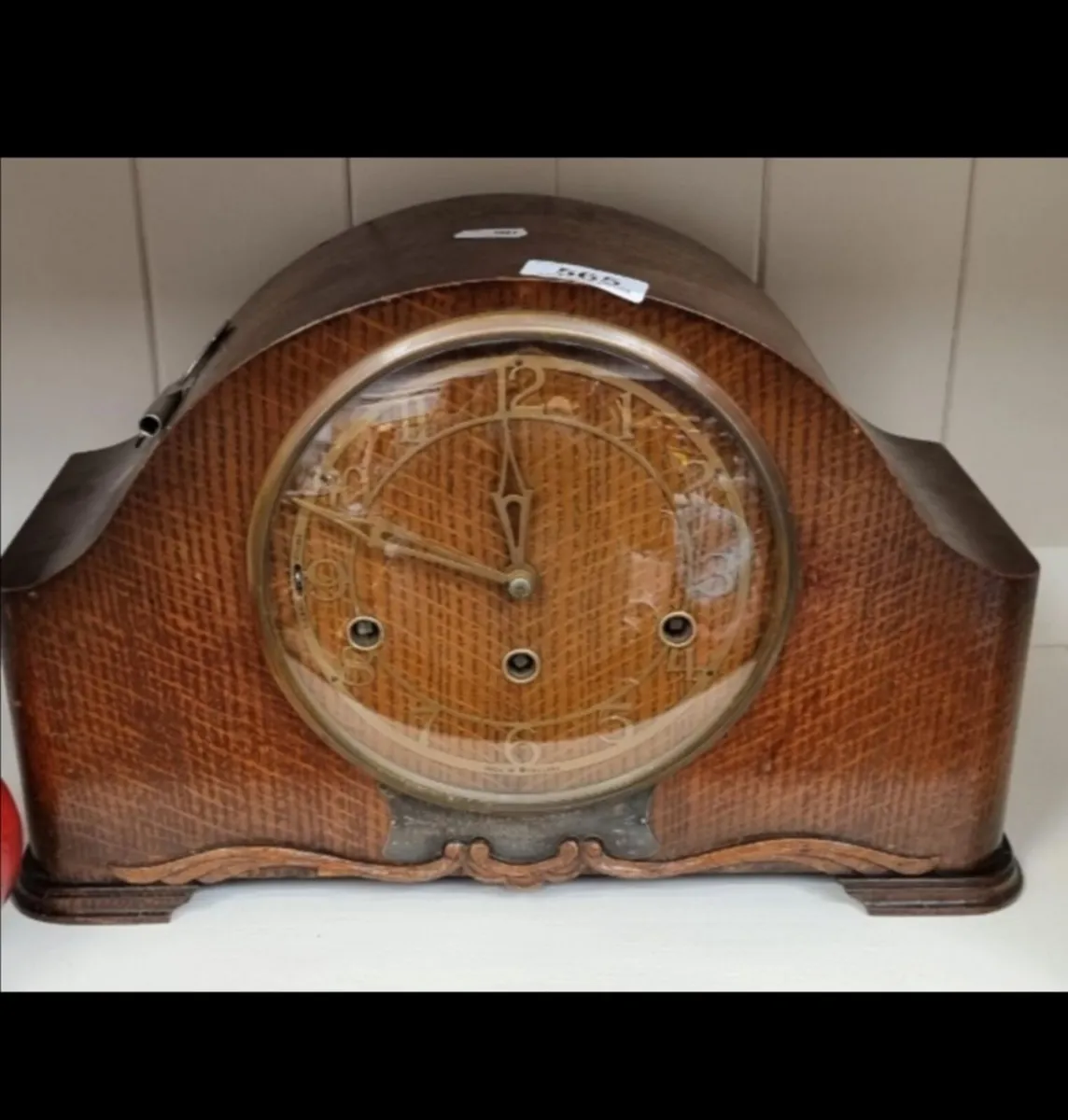 Art deco mantel clock for parts or repairs
