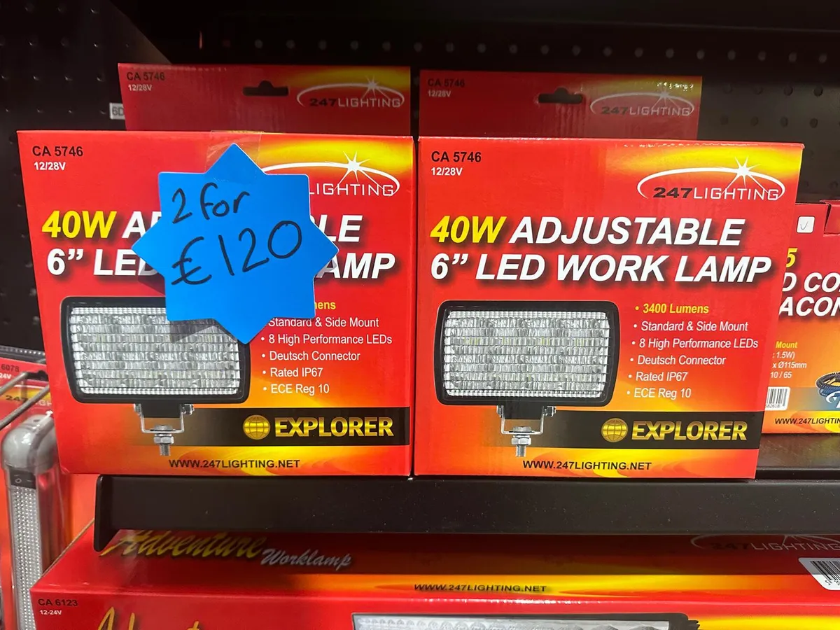 🔦 3400 Lumens Work Lamps 🔦 - Image 1