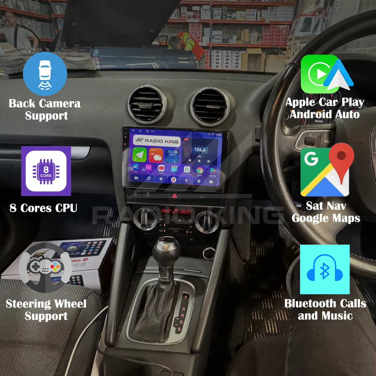 PREMIUM CARPLAY AUDI A3 ANDROID AUTO CarPlaySYSTEM - Image 1