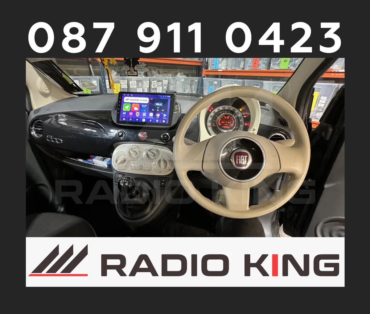PREMIUM CARPLAY FIAT 500 ANDROID AUTO RADIO - Image 2