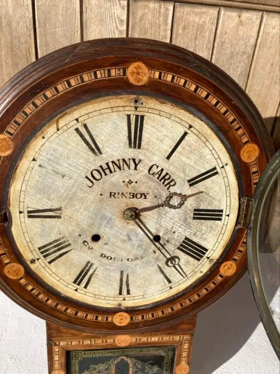1800s Irish American clock by Donegal maker rare - Image 4