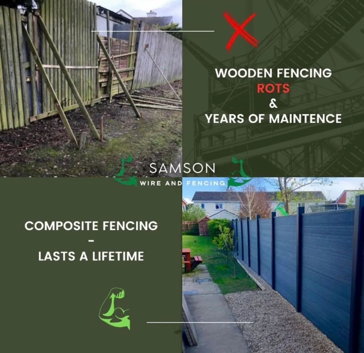ALL IRELAND☘️STORM PROOF COMPOSITE Fencing - Image 4