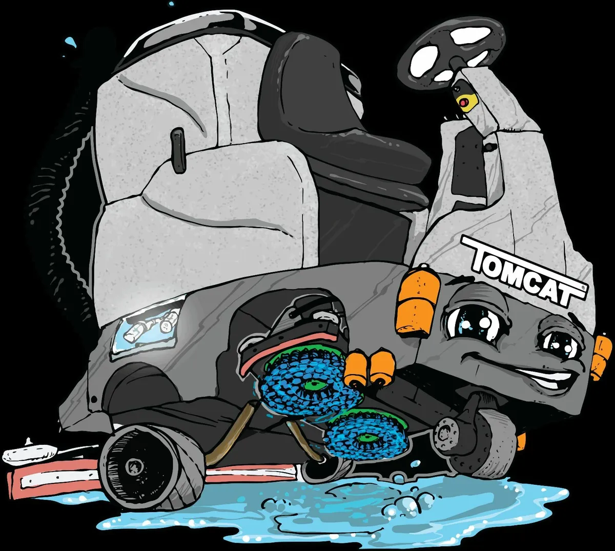 Tomcat ride on scrubber dryers Factory cleaning - Image 4
