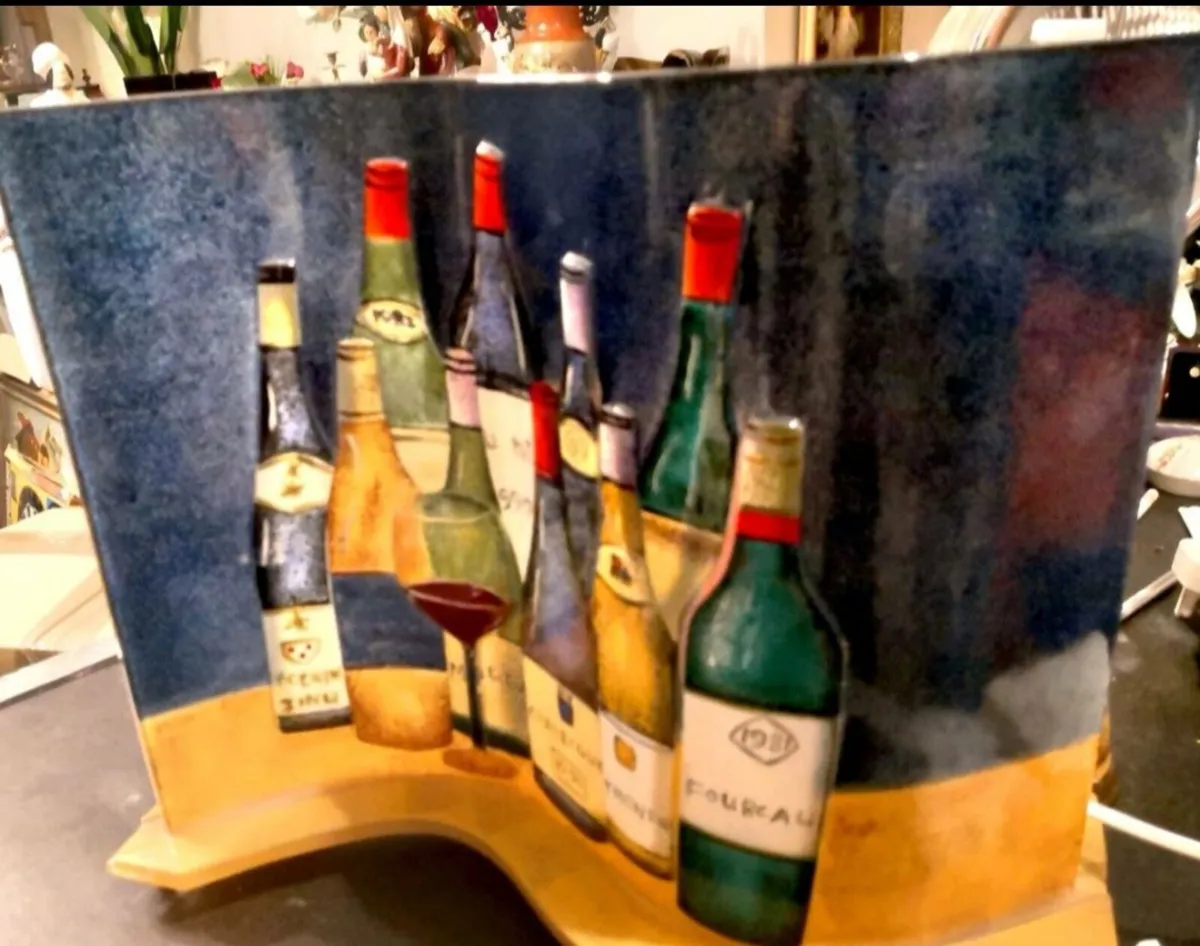 Unique French glass wave lamp beautiful - Image 2