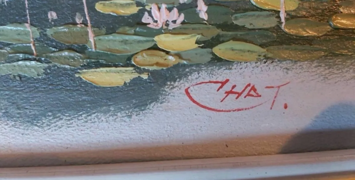 Oil painting in nice frame - Image 3