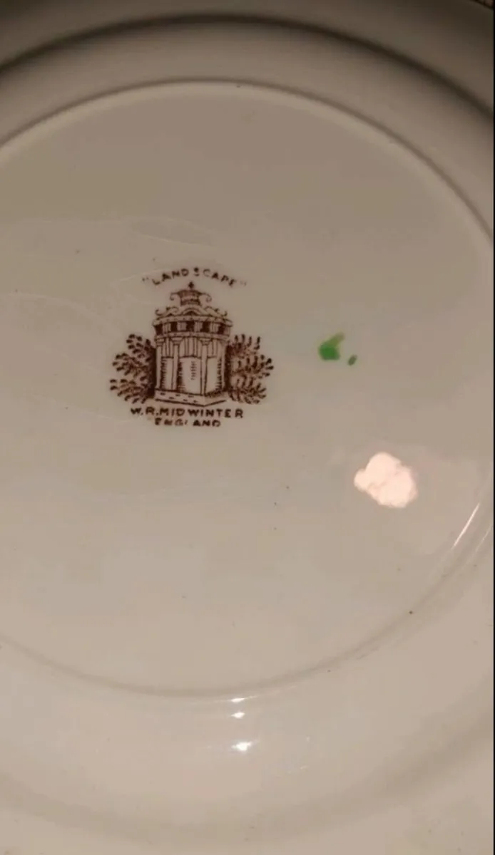 We. R. Midwinter antique plates x9 - Image 3